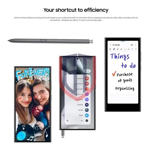 قلم بديل أسود لهاتف سامسونج جالاكسي S24 الترا