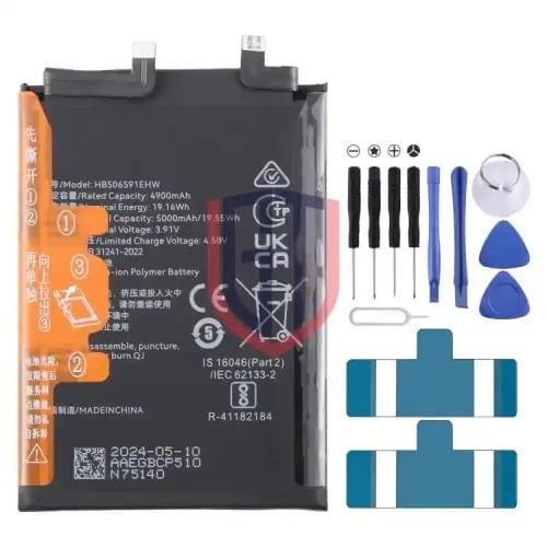 بطارية بديلة لهاتف Honor 100 Pro MAA-AN10 HB506591...