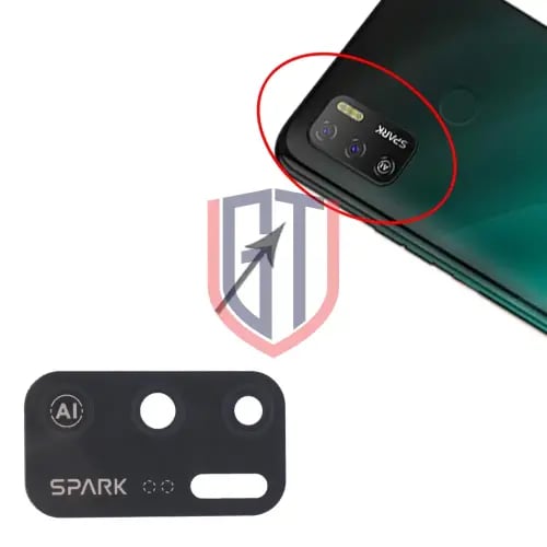 غطاء عدسة الكاميرا لهاتف تكنو سبارك 5 اير