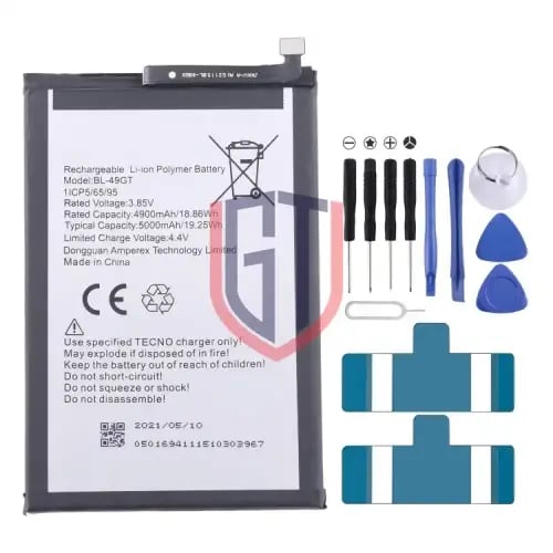 بطارية Tecno Camon 17 CG6 CG7 BL-49GT 4900mAh مع أ...