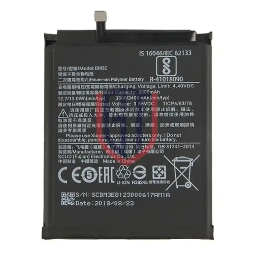 BM3E 3300mAh بطارية Xiaomi Mi 8 Li-Polymer