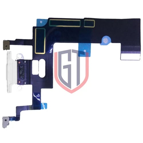 كابل مرن لمنفذ شحن iPhone XR (أبيض)