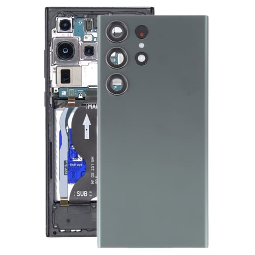 غطاء خلفي زجاجي للبطارية مع غطاء عدسة كاميرا لهاتف...