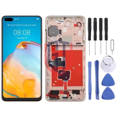 شاشة بديل لجوال Huawei P40 ، لا يدعم التعرف على بص...