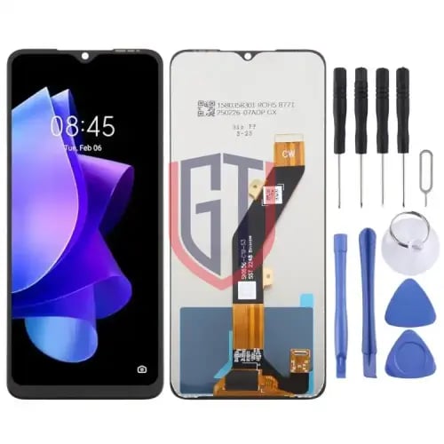 شاشة LCD أصلية لجوال Tecno Pop 7 BF6 التجميع