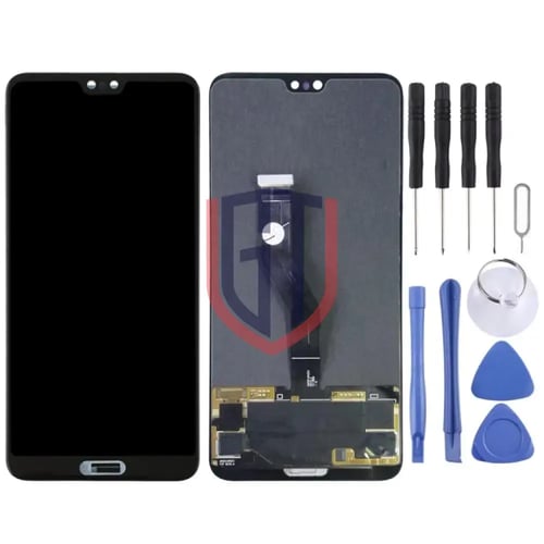 شاشة OLED LCD الأصلية لهاتف Huawei P20 Pro (أسود)