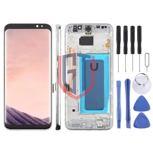 شاشة LCD TFT كاملة مع إطار لهاتف سامسونج جالاكسي S...