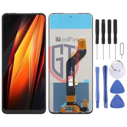 شاشة LCD أصلية لهاتف Tecno Pova Neo 3 LH6n مع مجمو...