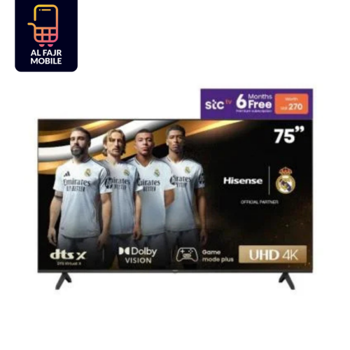 شاشة ذكية 75 بوصه 4K نظام VIDA اسود