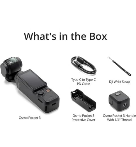 دي جي آي كاميرا Osmo Pocket 3 لتسجيل الفيديو مع CM...