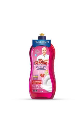 سائل جلي مستر سترونغ برائحة الفراولة- 750 مل