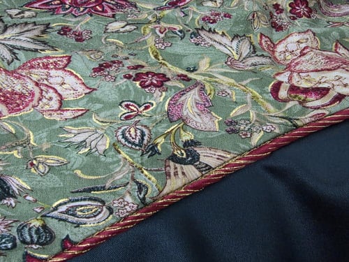 ثوب خليط من التفتة الاخضر السادة والقطن الهندي الم...