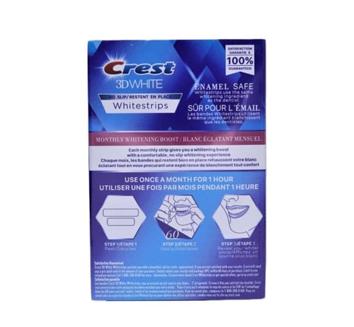 لصقات تبييض الأسنان ثري دي وايت من كرست - 24 شريط