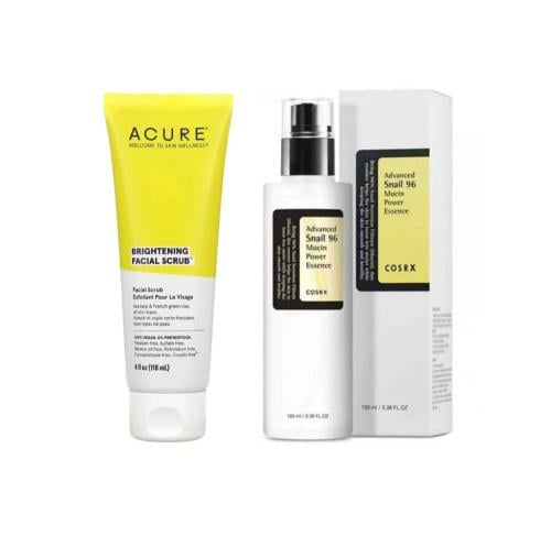 مجموعة تقشير وتفتيح وترطيب البشرة