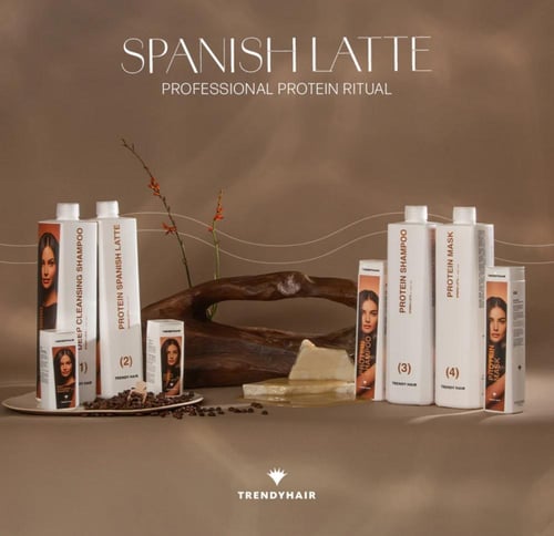 سبانيش لاتيه بروتين ثيرابي لعلاج وتنعيم الشعر من ت...