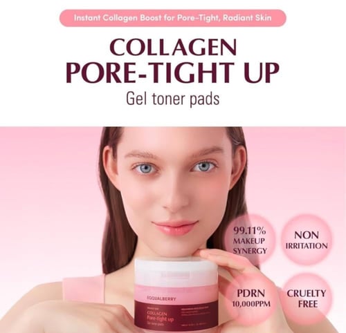 مناديل تونر لشد المسام بالكولاجين Collagen Pore-Ti...