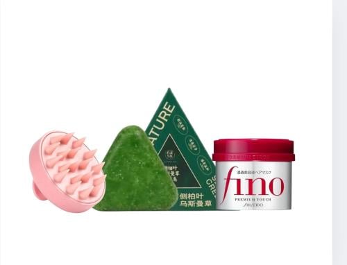 مجموعة العناية بالشعر الصابونة الصينية ماسك فينو ل...