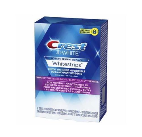 لصقات تبييض الأسنان ثري دي وايت من كرست - 24 شريط