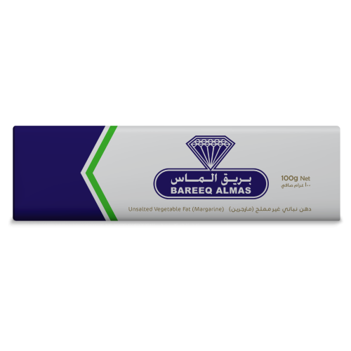 زبدة بريق الماس دهن نباتي غير مملح 100 جم
