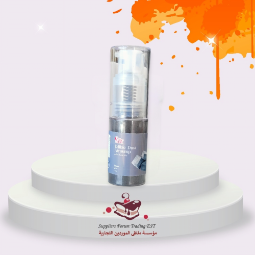 لون بودرة رذاذ فضي 10جرام