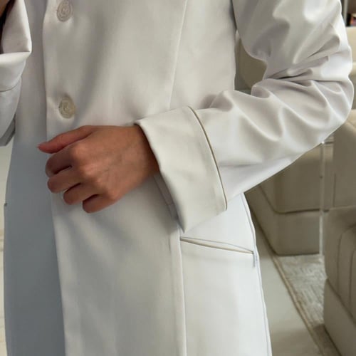 Choco lab coat