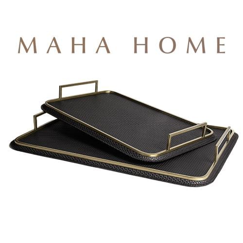 صينية Brass Leather Tray