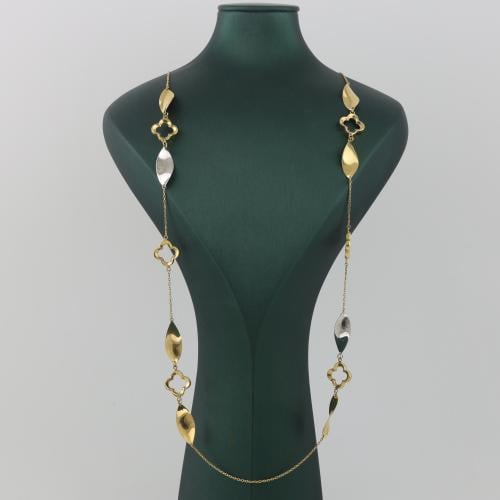 عقد ذهب بتصميم متعدد - عيار 18