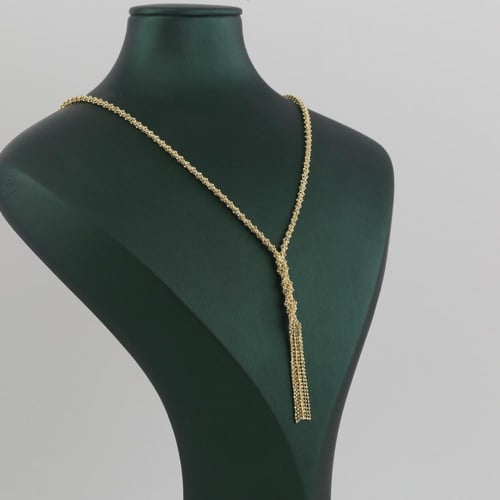 عقد ذهب كرات الذهب مع دلايات - عيار 18