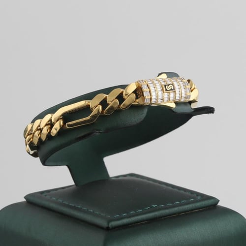 طقم ذهب موناكو بمربعات لماعه - عيار 21