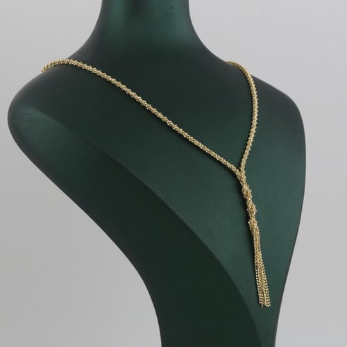 عقد ذهب كرات الذهب مع دلايات انيق - عيار 18