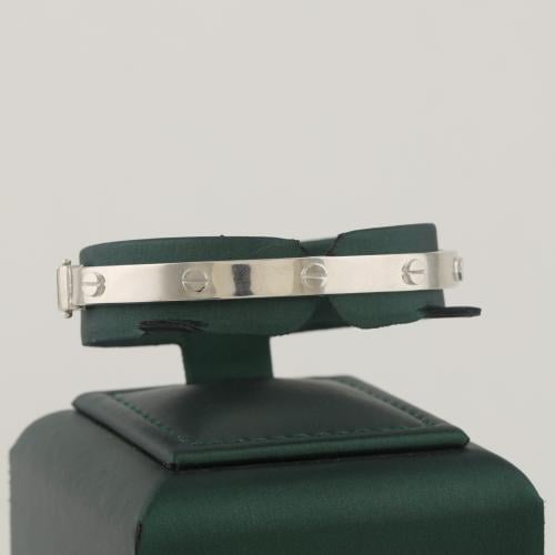 اسوارة ذهب واقف ابيض بتصميم بسيط بارز - عيار 18