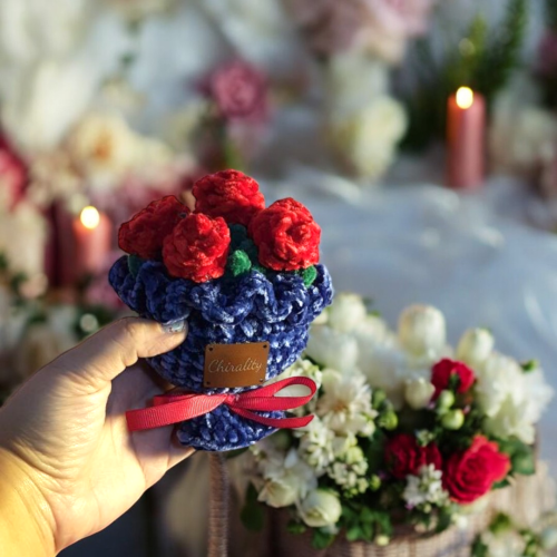 باقة ورد مخمل (صغير)