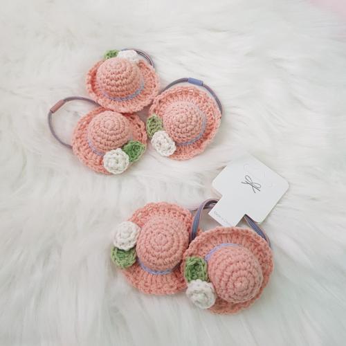 بكلة قبعة مزينة بورد كروشيه (الزوج)