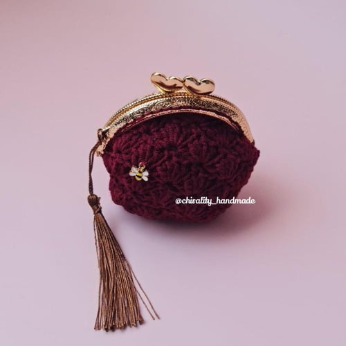 محفظة صغيرة كروشية