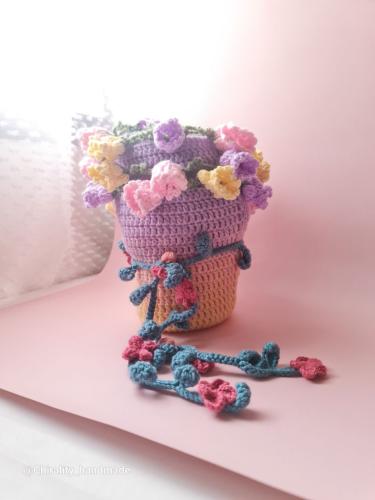 مفرش باقة الورد ملمس شتوي