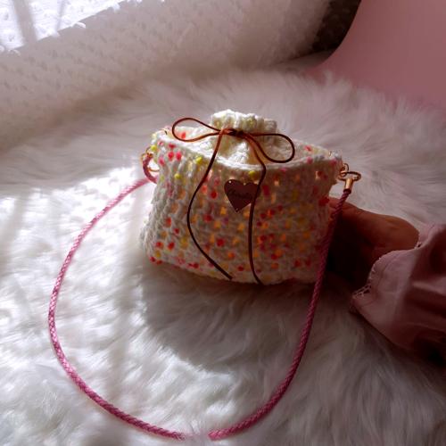 Candy Dot Crochet Bag