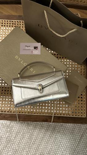 شنطة بولغاري فضي -19cm