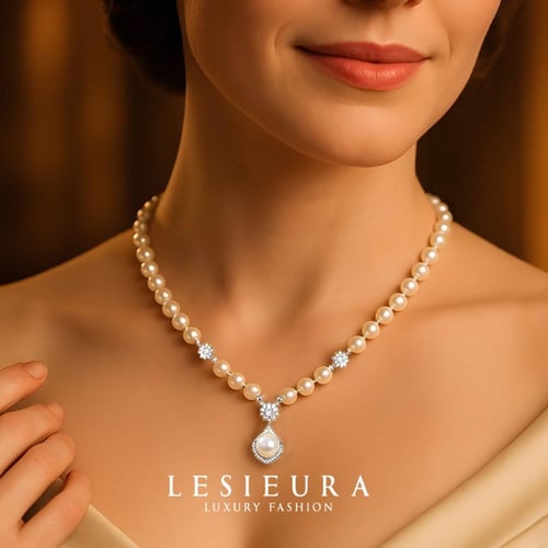 سلسال أنتوانيت بيرل من لؤلؤ المياه العذبه