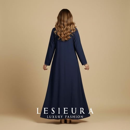 عبايه نيڤي بلوم الكحلية