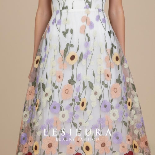 فستان ورد اوف وايت مشجر مبهج