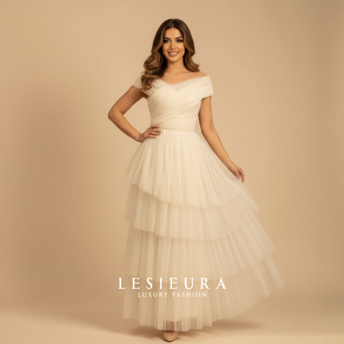 Ellis beige dress