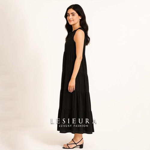 فستان عبايه نوارا الاسود