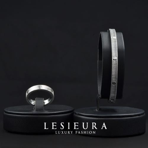 طقم كريستاليا الفضي