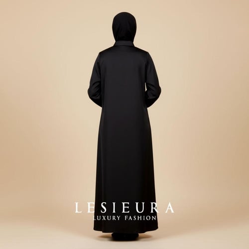 عبايه وقار للعمرة باللون الاسود الفاخر