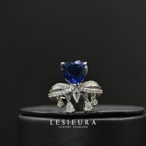Blue Heart Ring