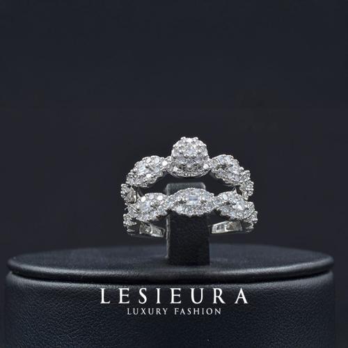 خاتم أرجنتا الفضي قطعتين