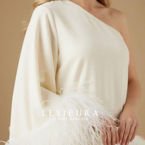 فستان سهره أوريليا الابيض