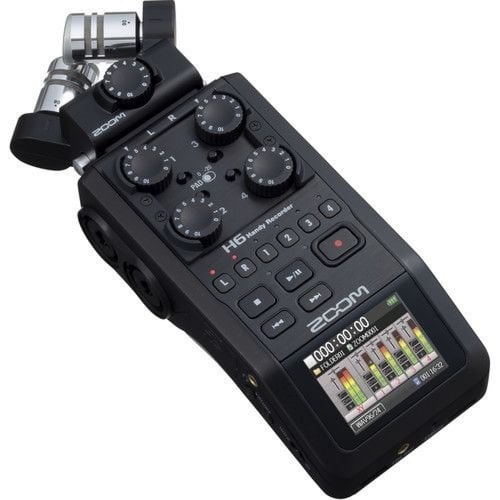 Zoom H6 All Black 6-Input / 6-Track Portable Handy...
