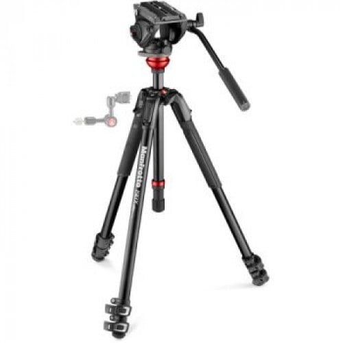 Manfrotto 500 Fluid Video Head with 190X Video Alu...
