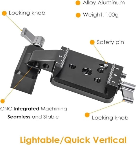 RS3 Vertical Camera Mount,Robust Portrait Mounting...